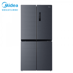 美的（Midea）BCD-446WTPZM(E) 446升十字对开门冰箱 智能杀菌 一级能效风冷无霜